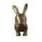 Hello Honey® 11" Antique Brass Decorative Embossed Aluminum Rabbit
